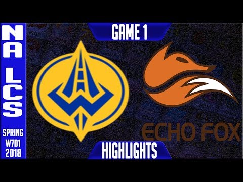 GGS vs FOX Highlights | NA LCS Week 7 Spring 2018 W7D1 | Golden Guardians vs Echo Fox Highlights