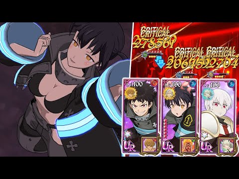 OMGGG FULL FIRE FORCE COLLAB TEAM IS INSANE! LMAOO INFINITE DODGE/FREEZE/IGNITES! [7DS: Grand Cross]