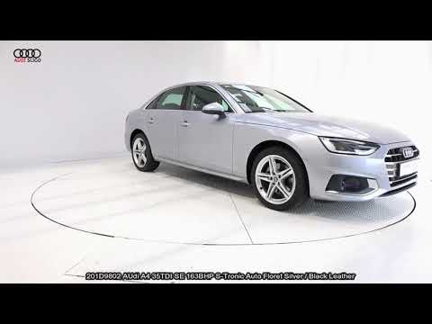 CMG AUDI SLIGO: 201D9802 AUdi A4 35TDI SE 163BHP S-Tronic Auto Floret Silver / Black Leather