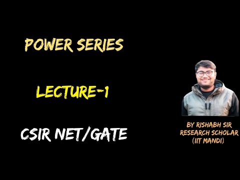 LECTURE-1 || POWER SERIES & ROC || REAL ANALYSIS || #JAM, #GATE, #CSIRNET, #NBHM ||