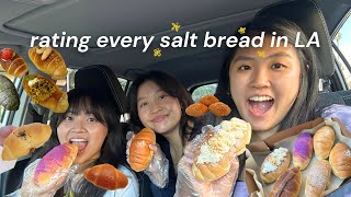 rating every salt bread in LA 🥐🧈🤤 (out of ordi, okayama kobo, concerto bakery, & more)