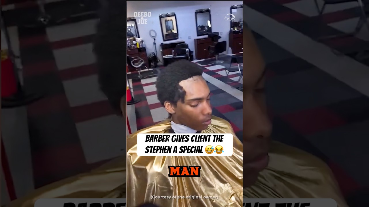 This haircut is FOUL! What you doing if your barber gave you the Stephen A Special? 🤨 #DeeboAndJoe