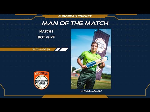 Cool as a cucumber Khalil Jalali on opening day of FanCode ECS Sweden Stockholm