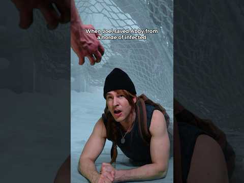 Joel saves Abby from a horde | The Last of Us