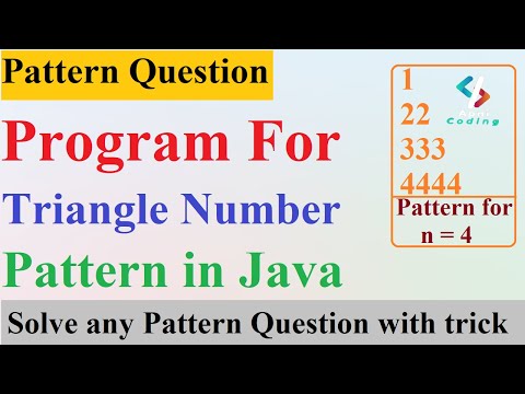Q11 Triangular Number Pattern Triangular Number Pattern In Java Pattern Questions In Java