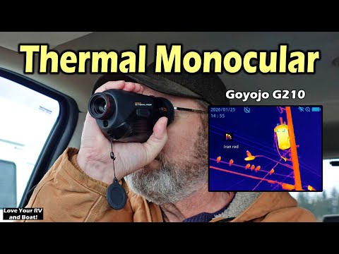 The video provides a demo and review of the GOYOJO G210 thermal monocular, showcasing its heat detection capabilities which are relevant to HVAC diagnostics.