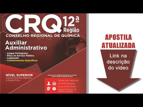 Apostila CRQ 12ª Região - Nivel Superior - Auxiliar Administrativo