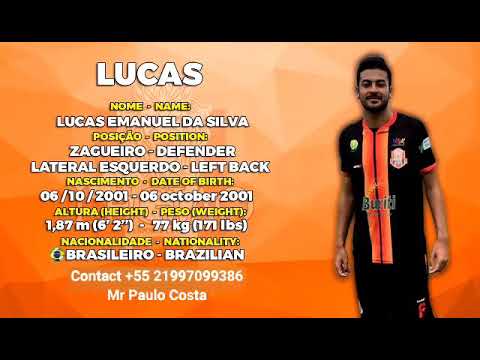 Lucas Emanuel - Left Back / Lateral Izquierdo 2001