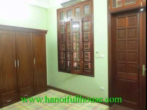 Cheap house in Ba Dinh dist for rent. 4 bedroom, furnished house.