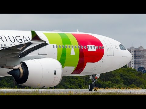 Decolagem TAP Portugal em Curitiba- Airbus A330-900 (CS-TUO)