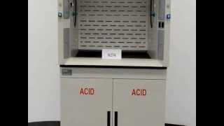4′ Labconco Protector Laboratory Fume Hood with Epoxy Tops and Base Cabinets (H274)