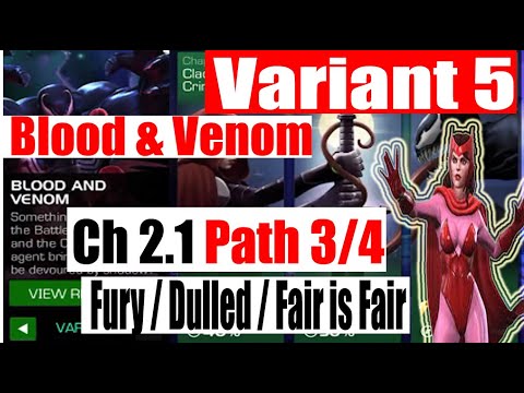 Variant 5 Ch 2.1 Path 3/4 (Fury/Dulled/Fair is Fair) - Marvel Contest of Champions