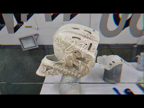 Salibandy maski - Kynäruiskumaalaus