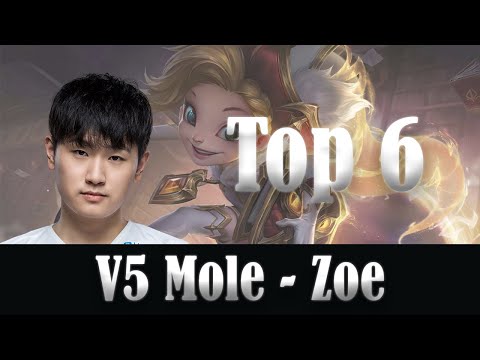 V5 Mole (Zoe Mid) Top Plays - V5 vs FPX, LPL 2020 Summer Playoff First Round Highlights