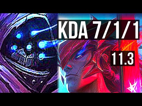 JAX vs YONE (TOP) | 67% winrate, 7/1/1 | EUW Master | v11.3