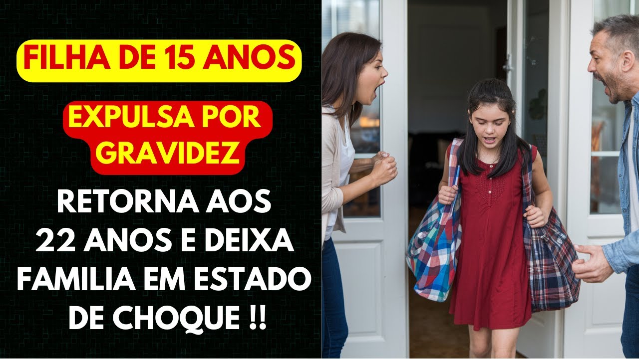 FILHA DE 15 ANOS EXPULSA DE CASA POR GRAVIDEZ RETORNA AOS 22 ANOS E DEIXA FAMÍLIA EM CHOQUE! 😱✨