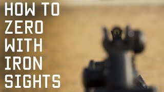 How to Zero With Iron Sights | Shooting Techniques | Tactical Rifleman