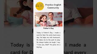 English Listening Practice – A Short Father's Day | Short English Story with Subtitles