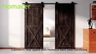 Transform Your Space with Homacer Barn Door Hardware