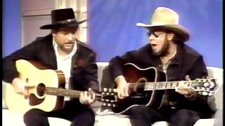 Video thumbnail of "Nashville Now /w Waylon Jennings & Hank Jr. singing Mind Your Own Business & The Conversation"