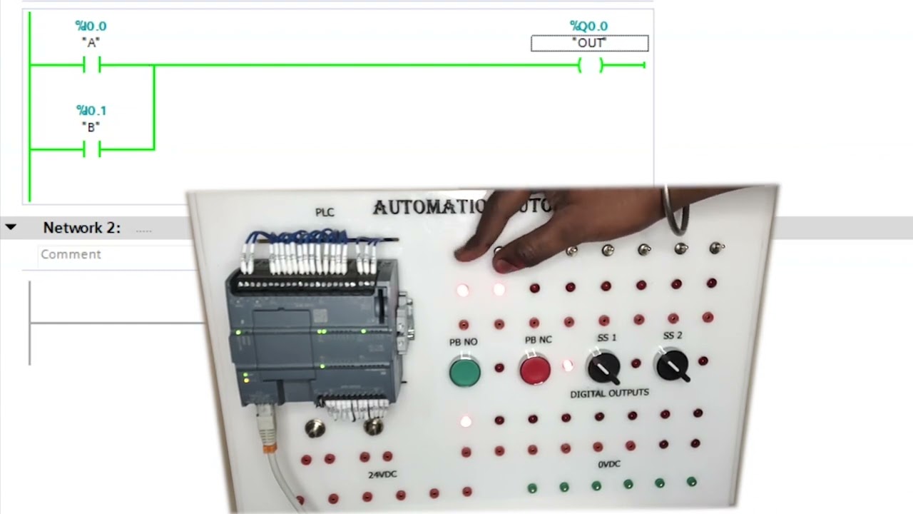 PLC Ladder Programming for Logic Gates OR, AND, NOT | TIA PORTAL | Automation Tutorials in English