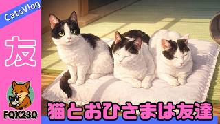 【CatsVlog】猫さんたち日光浴「気持ちよさそう」 #猫動画 #可愛い猫 #保護猫