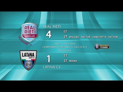 REAL RIETI vs LATINA C5 - SERIE A 2015/16 - 14° giornata