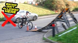 MOUNTAIN BIKING ISN'T ALLOWED HERE - THE POLICE WERE CALLED!
