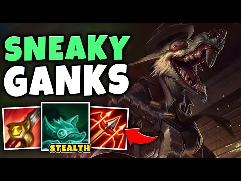 TWITCH JUNGLE HAS THE BEST GANKS IN THE GAME! SURPRISE AND NUKE ANYONE - League of Legends