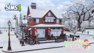 Upstairs Apartment + Holiday Toy Store | Live-in Retail Store | Sims 4 Stop Motion Build NoCC