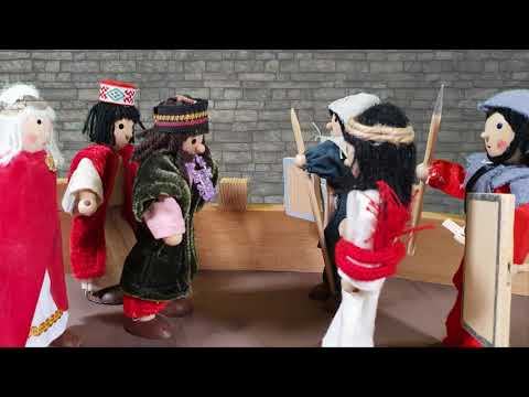 Maria und Petrus   Jesus wird verhört und verleugnet