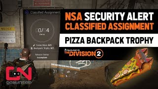 Division 2 - Classified Assignment - NSA Security Alert - Pizza Backpack Trophy Location