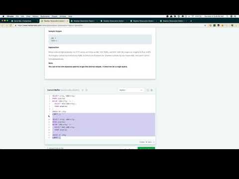 Hackerrank Sql Solutions Part 1