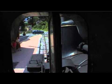 Achenseebahn -- a cogwheel railway in Austria. Cab ride