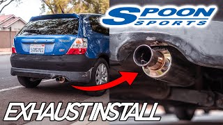 Spoon Sports N1 Axleback Exhaust on the EP3!