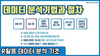 R 데이터분석 기초 강의 01-3 - 데이터 분석 기법 및 절차