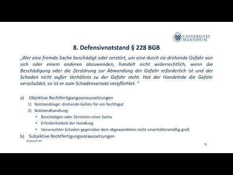 Strafrecht AT Teil 9 (Festnahmerecht; Rechtfertigende, mutmaßliche und hypothetische Einwilligung)