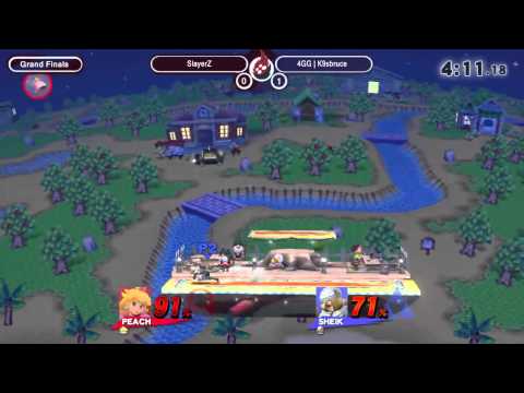 SoS12 - SlayerZ (Peach) vs 4GG K9sbruce (Sheik) - Smash Wii U GF