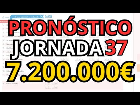 Football Pools Prediction Matchday 37 | JACKPOT €7,200,000 💰