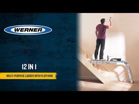 Setting up a Werner 12 in 1 Multi-purpose Ladder with Platform