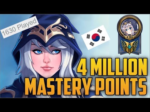 Silver Korean Mid Lane ASHE 4,000,000 MASTERY POINTS- Spectate 2nd Highest Mastery Points on Ashe