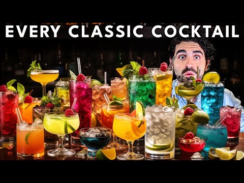 I Created EVERY Classic Cocktail and ranked them ALL!