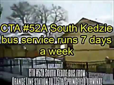 Renew video: CTA #52A South Kedzie Avenue bus from Orange Line to 115th/Springfield 3 (10-28-15)