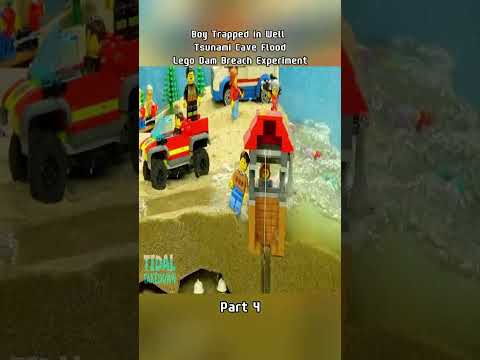 Lego dam breach #lego #legotiktok #sea #beach #breach #experiment #city #build #omg #foryouu