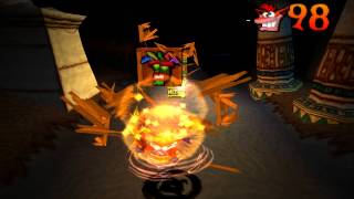 Crash Bandicoot: Warped 105% Walkthrough HD - Part 31: Bug Lite