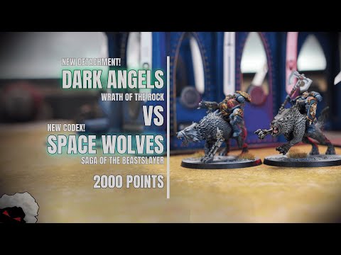 Dark Angels vs Space Wolves - Warhammer 40000 Battle Report ITA