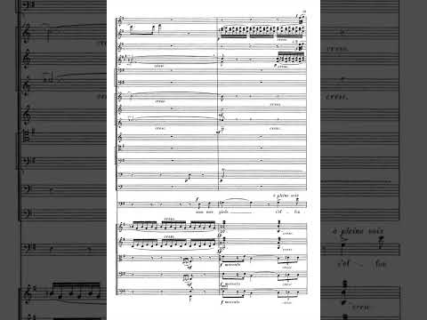 Henri Duparc: La vague et la cloche for voice and orchestra (1871) with score