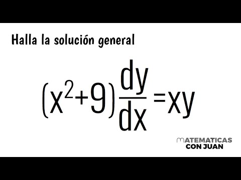 ECUACIÓN DIFERENCIAL. VARIABLES SEPARABLES.