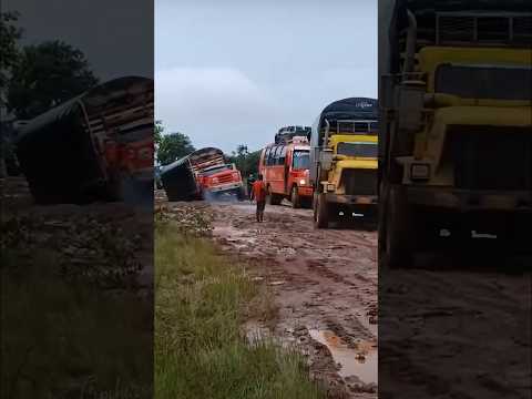 Rescatando al compañero por la vía a Cumaribo Vichada #trucks #automobile #truckesvlogs #offroad