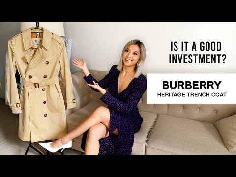 YouTube video about Burberry The Kensington Heritage Trench Coat